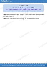 Đề thi HK2 GDĐP 6 Hà Nội - Đề 2 - loigiaihay.com
